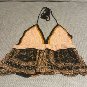 American Eagle Crochet Halter Top